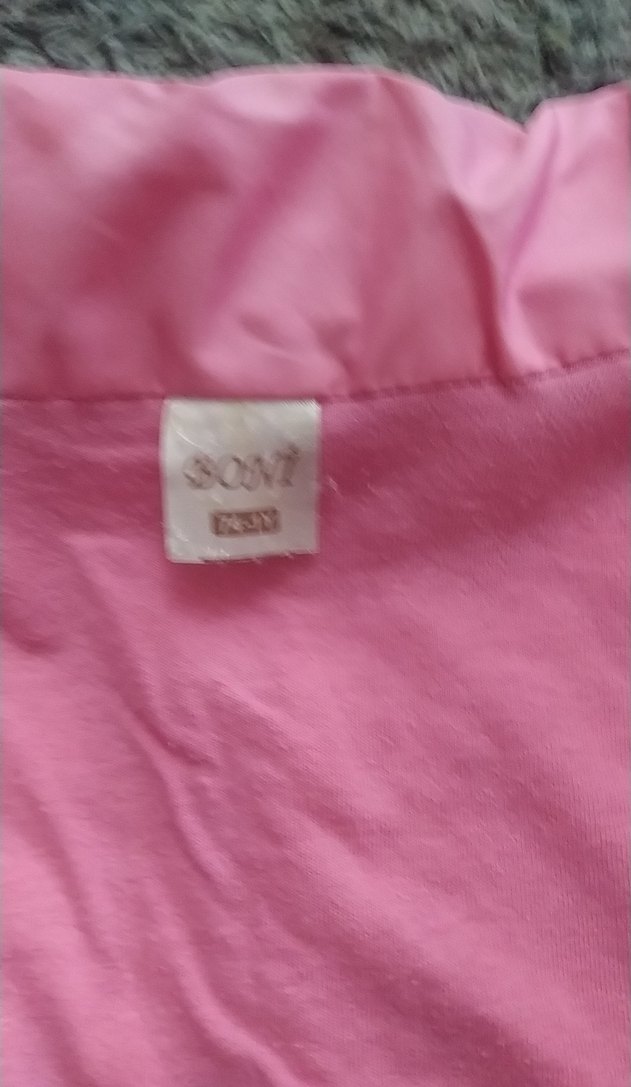 Kız Çocuk Pembe Baskılı Fermuarlı Yelek - Görsel 3