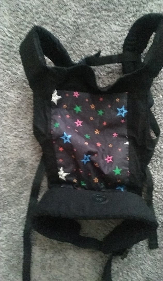 Yıldız Desenli Siyah Bebek Taşıyıcı - Görsel 3