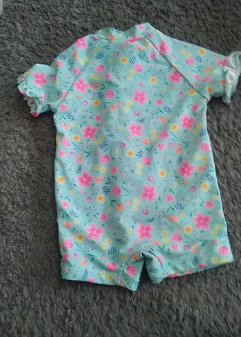 Kız Çocuk Turkuaz Kısa Kollu Mayo - Görsel 2