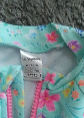 Kız Çocuk Turkuaz Kısa Kollu Mayo - Görsel 3