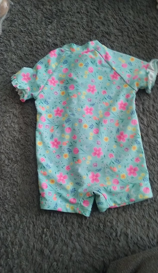 Kız Çocuk Turkuaz Kısa Kollu Mayo - Görsel 2