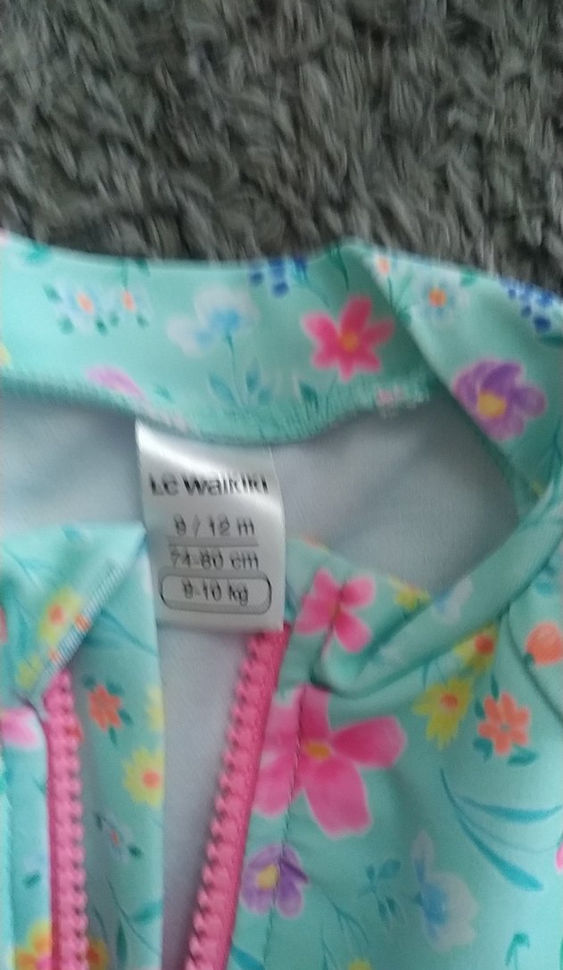 Kız Çocuk Turkuaz Kısa Kollu Mayo - Görsel 3