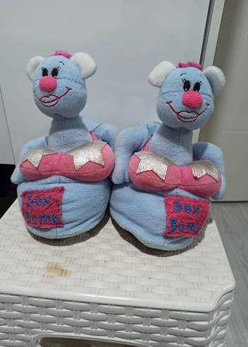 Nakışlı Pop Kültür Kız Çocuk Sıcak Terlik - Görsel 2