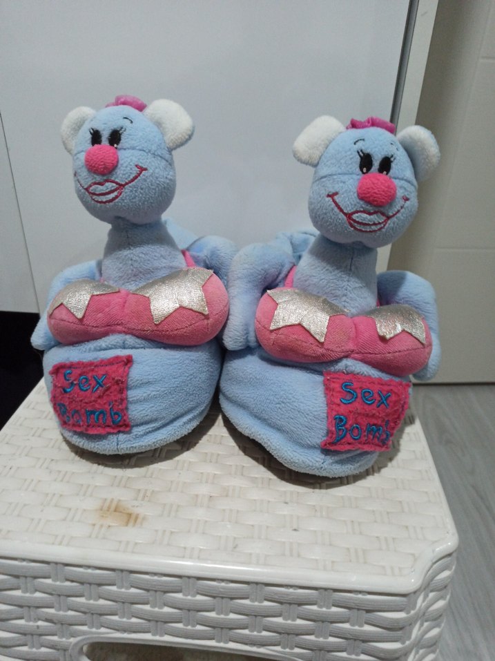 Nakışlı Pop Kültür Kız Çocuk Sıcak Terlik - Görsel 2