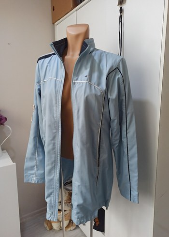 Mavi Mini Kadın Spor Ceket - Görsel 3