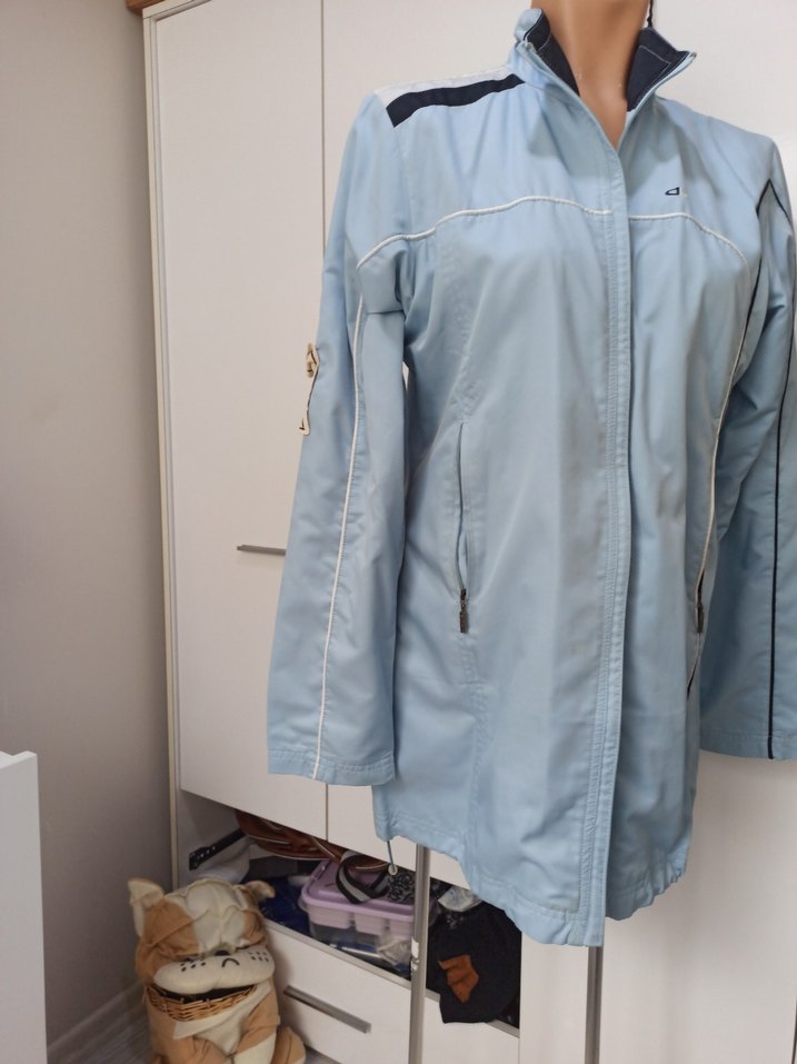 Mavi Mini Kadın Spor Ceket - Görsel 4