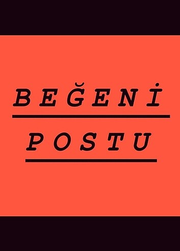 Beğeni postu