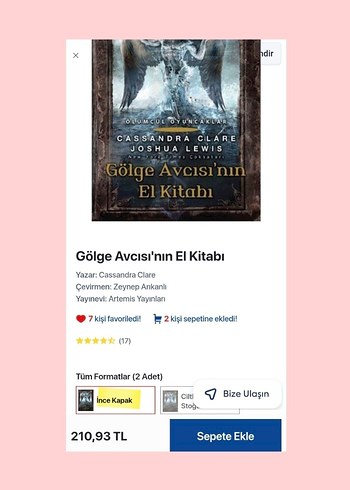 Gölge Avcısı'nın El Kitabı - Cassandra Clare