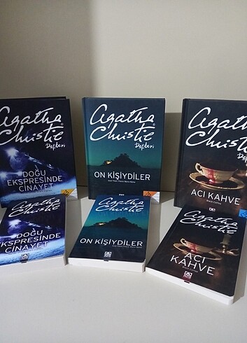 Agatha Christie 3 kitap + 3 ciltli ajanda/defter