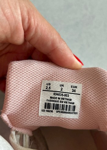 diğer Beden pembe Renk Pembe Gri Bağcıklı Spor Ayakkabı