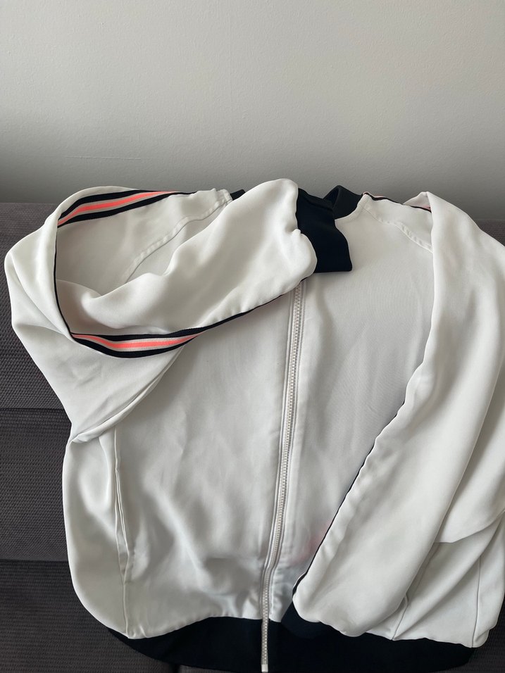 Zara TRF beyaz kadın hırka spor giyim - Görsel 3