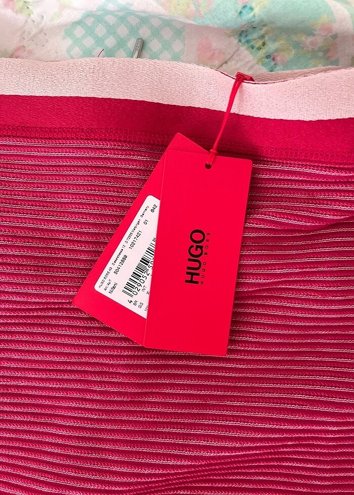 Hugo Boss Pembe Midi Etek - Görsel 3
