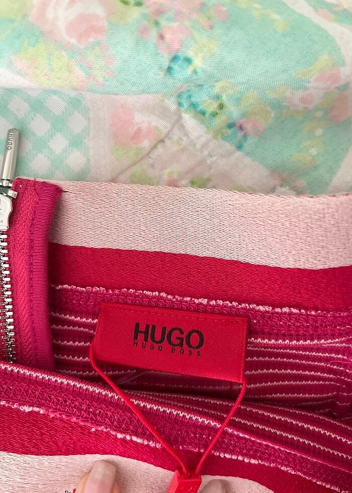 Hugo Boss Pembe Midi Etek - Görsel 4
