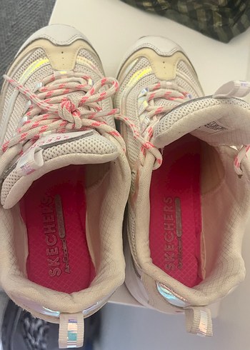 Skechers Beyaz Kadın Spor Ayakkabı - Görsel 3