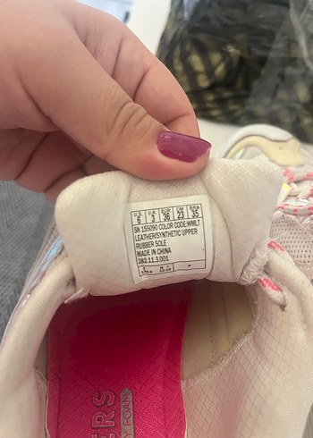 Skechers Beyaz Kadın Spor Ayakkabı - Görsel 5