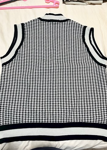 Zara kaz ayağı desenli süveter - Görsel 5