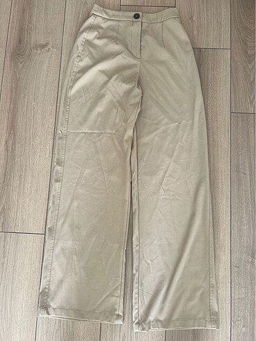 Bershka Bershka wide leg deve tüyü rengi pantolon
