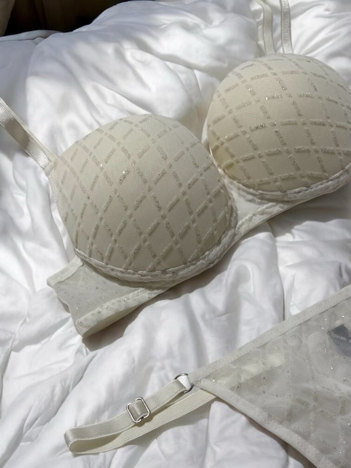 Beyaz Bohem Midi Sütyen Takımı - Görsel 2