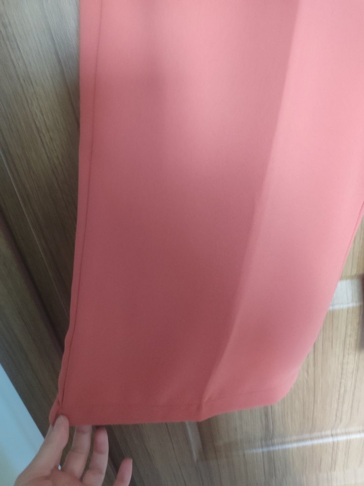 Kadın krep bol paça  Pantolon - Görsel 5