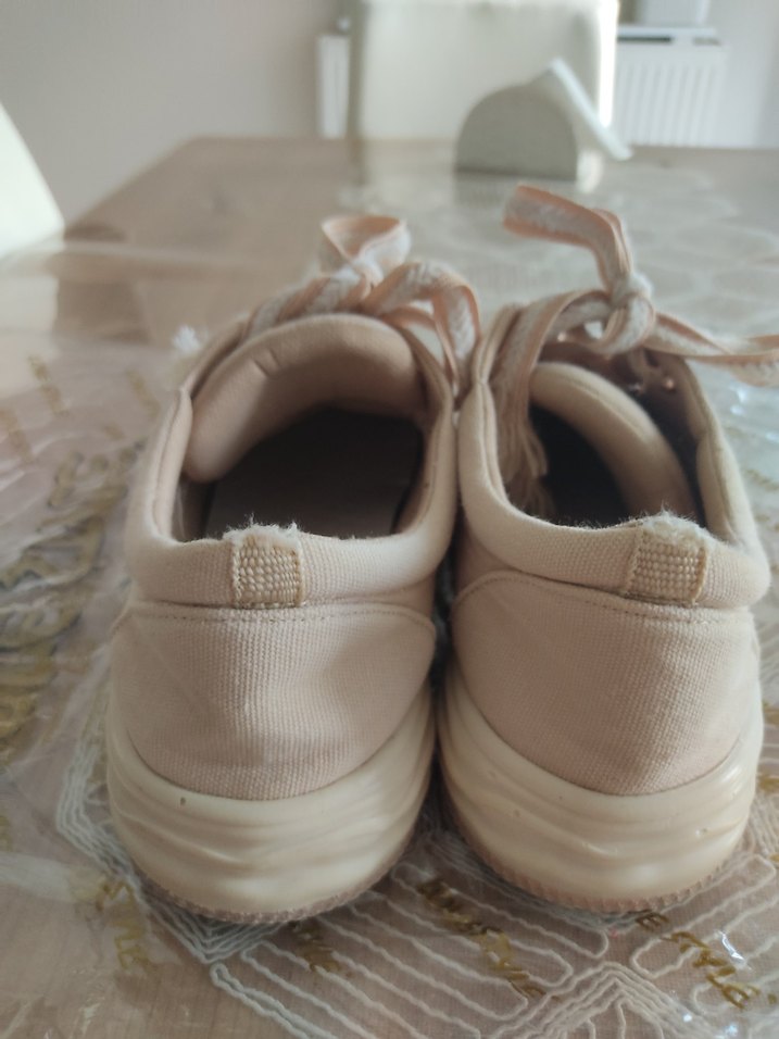 Bej Kadın marjin markaSpor Ayakkabı - Görsel 4