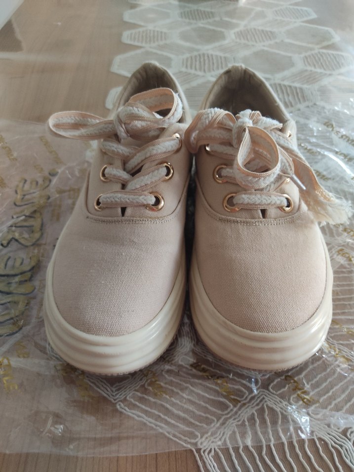 Bej Kadın marjin markaSpor Ayakkabı - Görsel 2