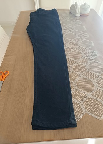 Erkek Siyah Kemerli Denim Pantolon - Görsel 2