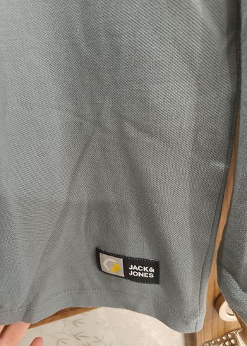 Uzun Kollu Gri Polo Tişört - Görsel 3