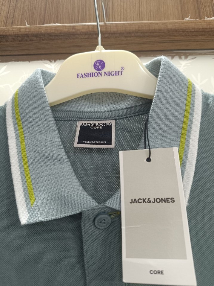 Uzun Kollu Gri Polo Tişört - Görsel 2