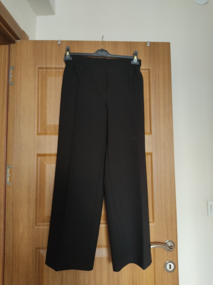 Siyah Kadın kislik Kumaş Pantolon - Görsel 2