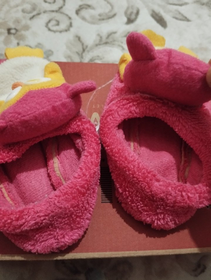 Kız Çocuk Örgü Ev Terlikleri - Görsel 2