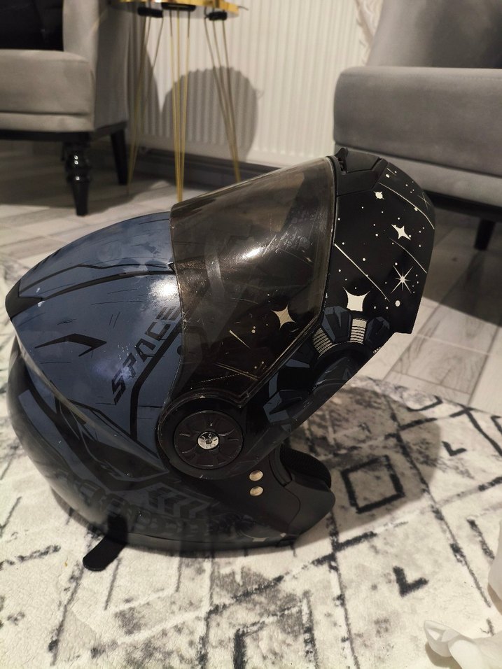 KASK ÇENE AÇILIR GÖZLÜKLÜ Motosiklet Kaskı - Görsel 2