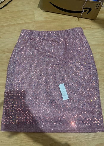 Parlak Mavi pul payet etek - Görsel 3