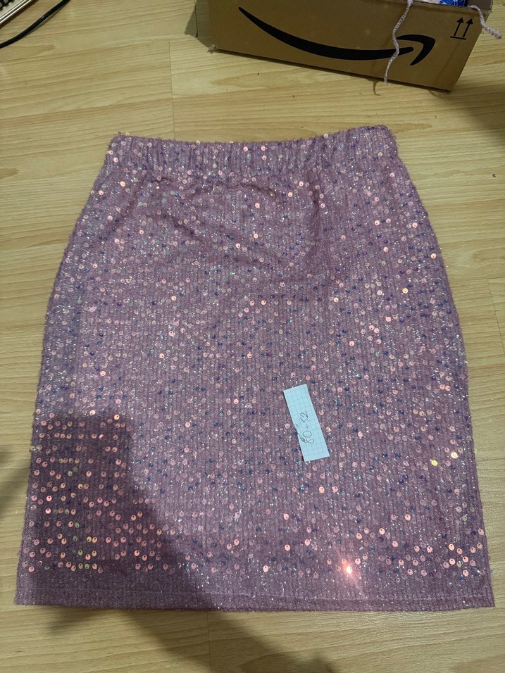 Parlak Mavi pul payet etek - Görsel 3