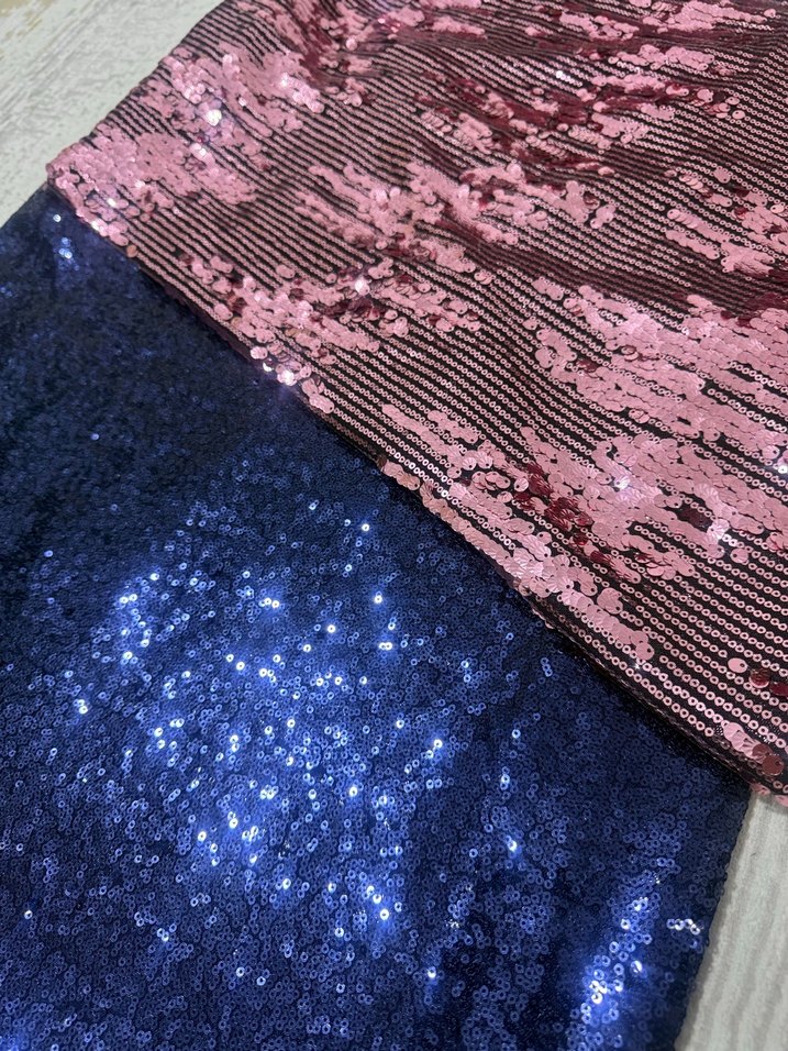 Parlak Mavi pul payet etek - Görsel 2