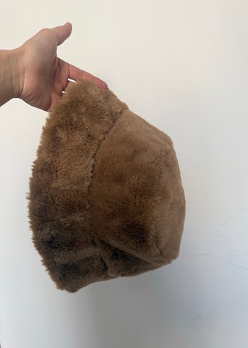 Kahverengi Kürklü Kadın Şapka - Görsel 4