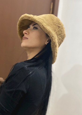 Kahverengi Kürklü Kadın Şapka - Görsel 2