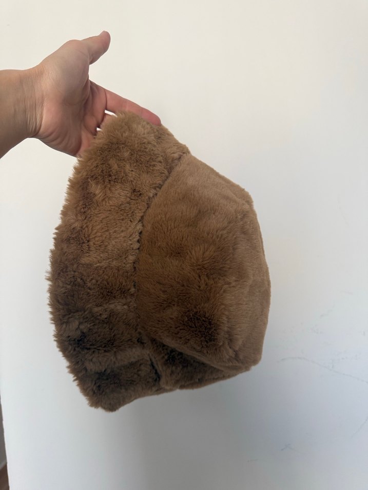 Kahverengi Kürklü Kadın Şapka - Görsel 4