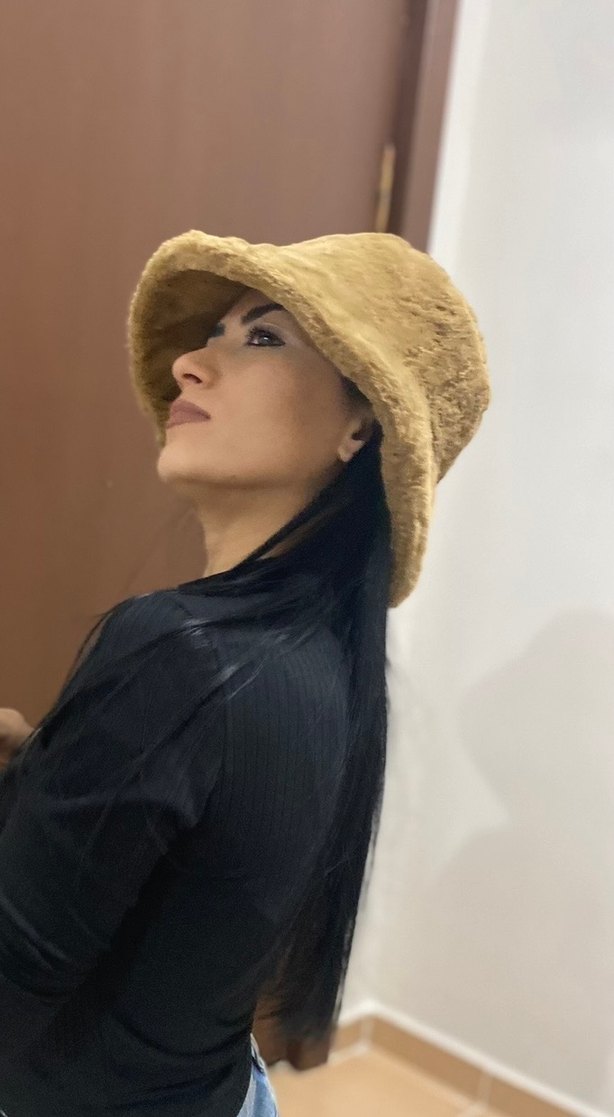 Kahverengi Kürklü Kadın Şapka - Görsel 2