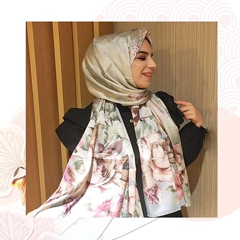 Şık görünümlü Twill Baskı Şal