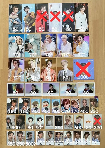 bts album photocard fotokart