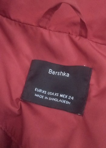 Bordo Fermuarlı Kadın Kışlık Mont - Görsel 2