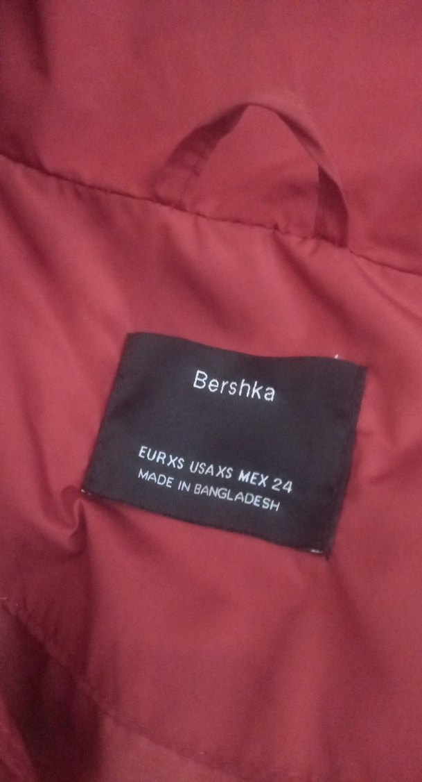 Bordo Fermuarlı Kadın Kışlık Mont - Görsel 2