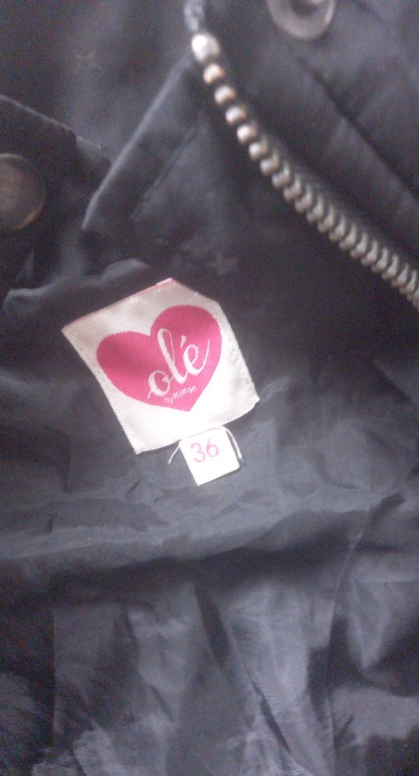 Düğmeli Siyah Kadın Kışlık Ceket - Görsel 3