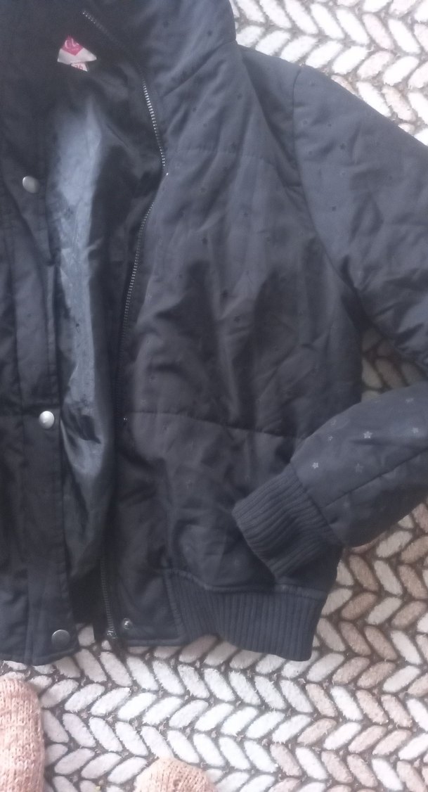 Düğmeli Siyah Kadın Kışlık Ceket - Görsel 2