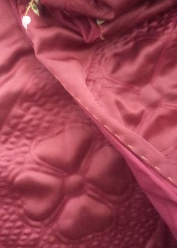 Bordo Nakışlı Nevresim ve Çarşaf Takımı - Görsel 5