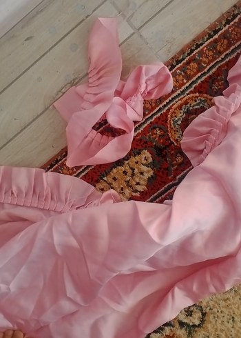  Beden Pembe Düz Perde