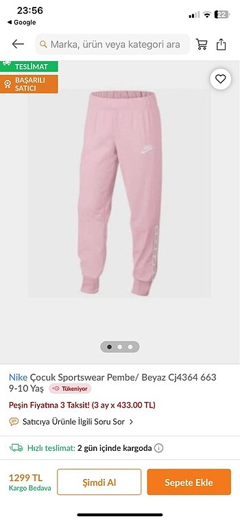 Orijinal Nike eşofman altı 12-13 yaş
