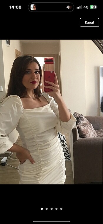 Büzgülü elbise