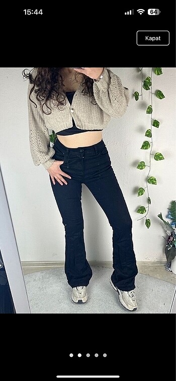 Zara model İspanyol paça pantolon
