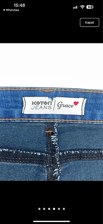 m Beden lacivert Renk Koton skinny kot
